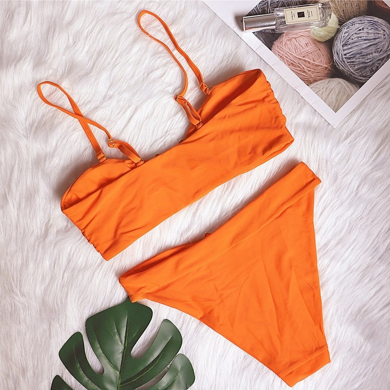 High Cut Push Up Swimwear