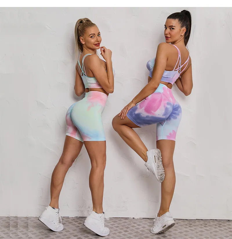 Tie Dye Sportswear Yoga Set