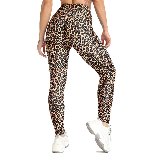 Leopard Print High Stretch Yoga Pants