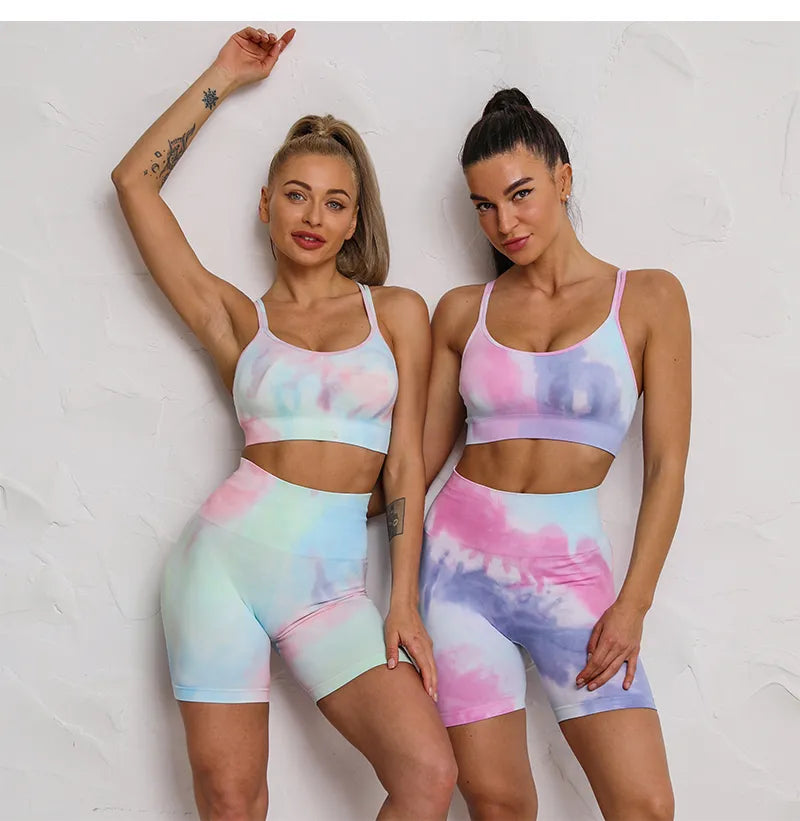 Tie Dye Sportswear Yoga Set