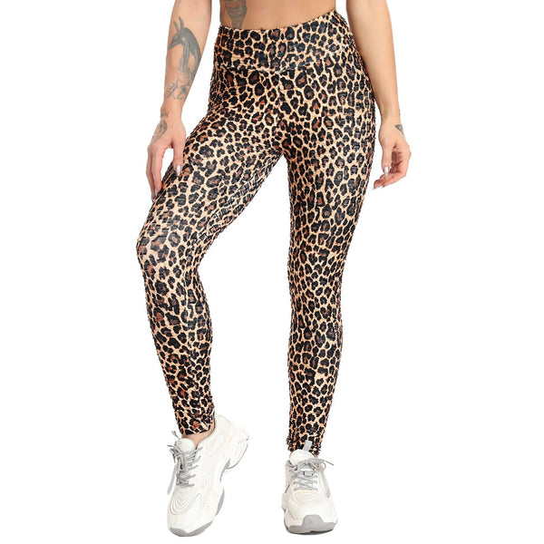 Leopard Print High Stretch Yoga Pants