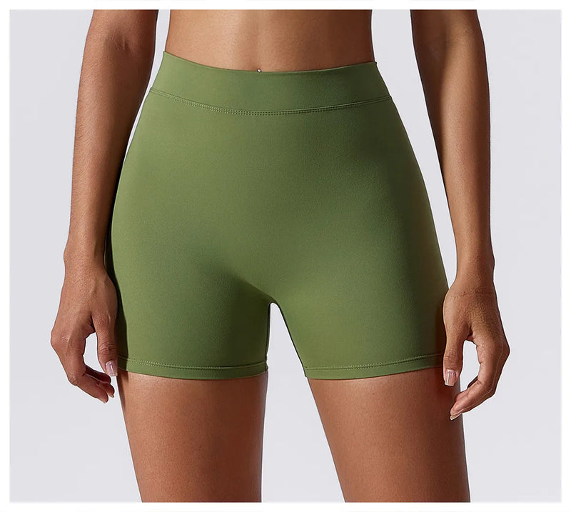 Women's Seamless High Waist Yoga Shorts