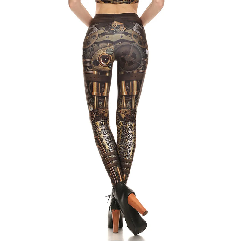 Gothic Print Leggings