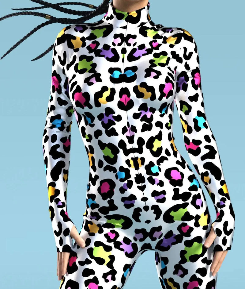 Sexy Multicolor Dots Pattern Jumpsuit