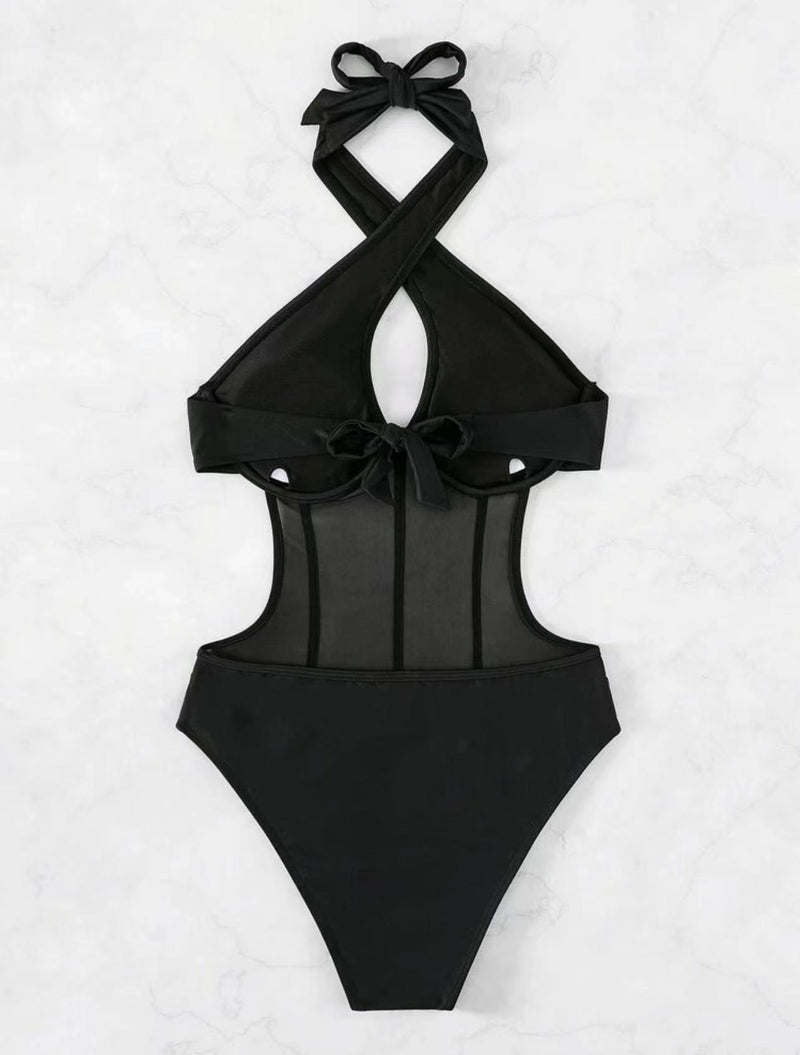 Sheer One Piece Swimsuit