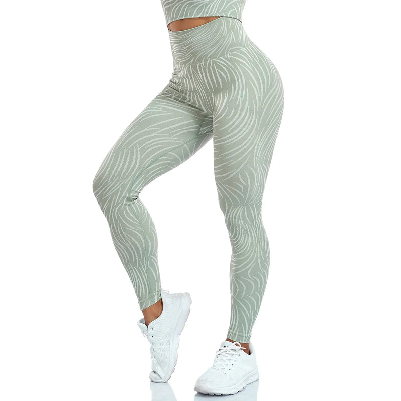 Seamless Stripe Yoga Pants